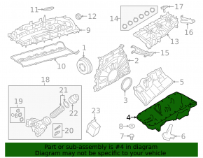 Поддон масляный BMW X5 G05 19-23 3.0T B58B30C