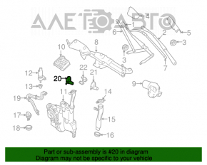 Форсунка омывателя фары правая Mercedes W164 ML