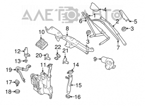 Форсунка омывателя фары правая Mercedes W164 ML