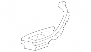 Ornamente geam spate dreapta Audi A6 C7 12-18, bej, zgârieturi