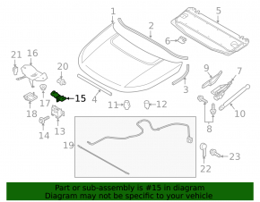 Zăvor capotă stânga Land Rover Discovery Sport 17-19