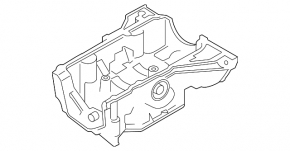 Полуподдон масляный Nissan Sentra 13-19 1.8 MR18DE