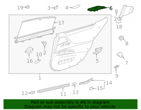 Panou de control ridicare geam spate dreapta pentru Lexus ES 22-25