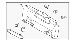 Обшивка двери багажника нижняя Ford Focus mk3 11-14 дорест 5d черн