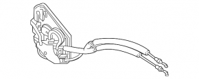 Замок двери передней левой Mazda CX-9 16-23 с тросами