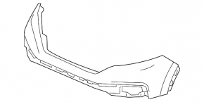 Бампер передний голый Honda CRV 20-22