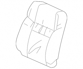 Пассажирское сидение Honda CRV 12-12 без airbag, ткань черн