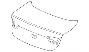 Крышка багажника Chevrolet Malibu 16-23
