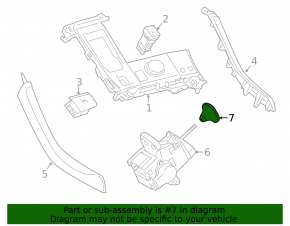 Ручка КПП Lexus CT200h 14-17 кожа черная