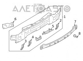 Задняя панель VW Atlas 18-26 2 части