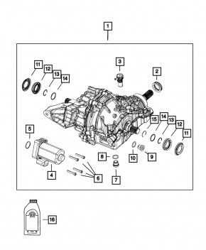 Diferențialul spate redus al Jeep Compass 17-