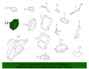 Динамик задний левый Subaru Outback 20-23