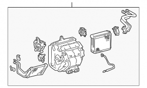 Корпус голый кондиционер, левая часть Lexus RX300 RX330 04-06