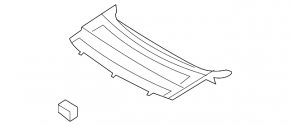 Полка задняя VW CC 08-17 черная