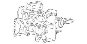 ABS АБС в сборе с ГТЦ Toyota Camry v55 15-17 hybrid usa