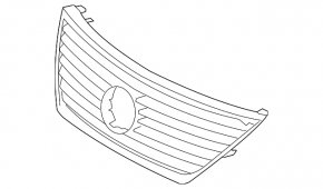 Решетка радиатора grill Lexus LS460 07-09 дорест, под радар круиз