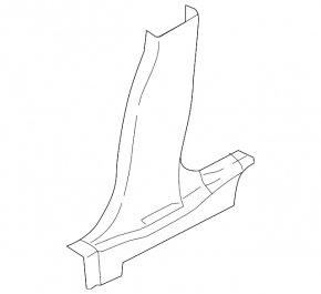 Ornament stâlp central stânga jos Nissan Kicks 18-24 negru