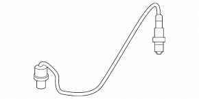 Лямбда-зонд второй Mercedes W167 GLE 350 20-23 2.0T