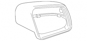 Крышка зеркала правая Mercedes W166 ML/GLE 12-19 черная