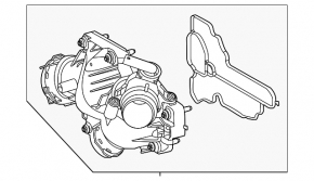 Ansamblu carcasă termostat Mercedes Clasa C W206 300 22-25 2.0