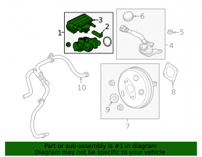 Главный тормозной цилиндр с бачком Ford Fiesta 11-19