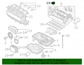 Крышка маслозаливной горловины VW Jetta 19-21 1.4T
