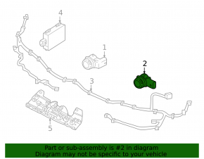 Парктроник заднего бампера Volvo XC60 22-26
