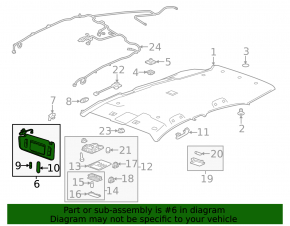 Козырек правый Buick Encore 17-22 серый