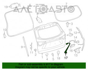 Кнопка закрытия двери багажника Toyota Highlander 14-19
