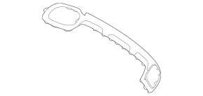 Накладка губы заднего бампера Mercedes W167 GLE 350 450 20-26 AMG pkg
