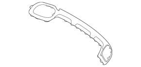 Накладка губы заднего бампера Mercedes W167 GLE 350 450 20-26 AMG pkg