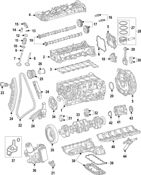 Масляный насос ДВС Mercedes W167 GLE 350 450 20-23 3.0h M256
