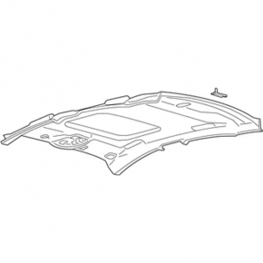 Обшивка потолка Ford Fusion mk5 13-14 беж под люк