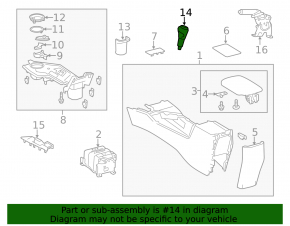 Ручка КПП Toyota Rav4 13-15 кожа