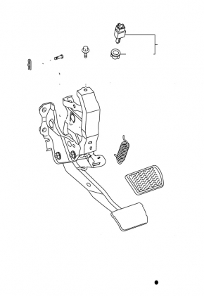 Педаль тормоза Lexus NX200t 15-17 с датчиком