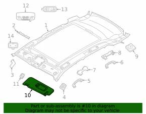 Козырек левый BMW X5 G05 24-26 черный