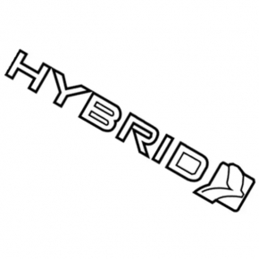 Эмблема надпись HYBRID крышки багажника Ford Fusion mk5 19-20 тип 2