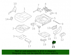 Comandă scaun spate stânga pentru Land Rover Range Rover Velar 18-23 negru