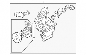 Pompă de apă BMW X3 G01 20- 2.0T