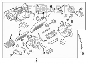 Печка в сборе Nissan Leaf 18-18