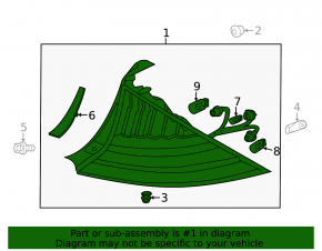Фонарь левый Honda CRZ 11-16