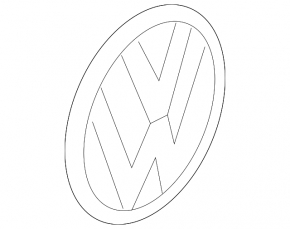 Hayon emblema VW VW Tiguan 22-24