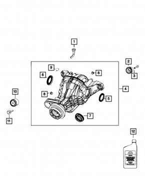 Задний дифференциал редуктор Jeep Grand Cherokee WL 22-26 PHEV AWD