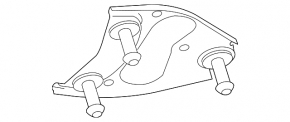 Кронштейн ABS Porsche Cayenne 958 11-17