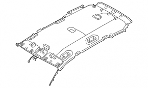 Обшивка потолка Hyundai Santa FE 19-23 беж
