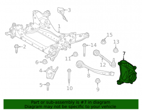 Цапфа передняя правая BMW X3 G01 20-24 M