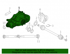 Задний дифференциал редуктор BMW X7 G07 19-22 3.0T 3.64