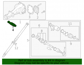Кронштейн редуктора Subaru Impreza 17-23 АКПП