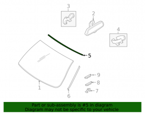 Bandă superioară parbriz BMW X5 E70 07-13