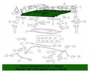 Capotă din oțel Jeep Renegade 15-23, China, lovituri, lovituri din interior